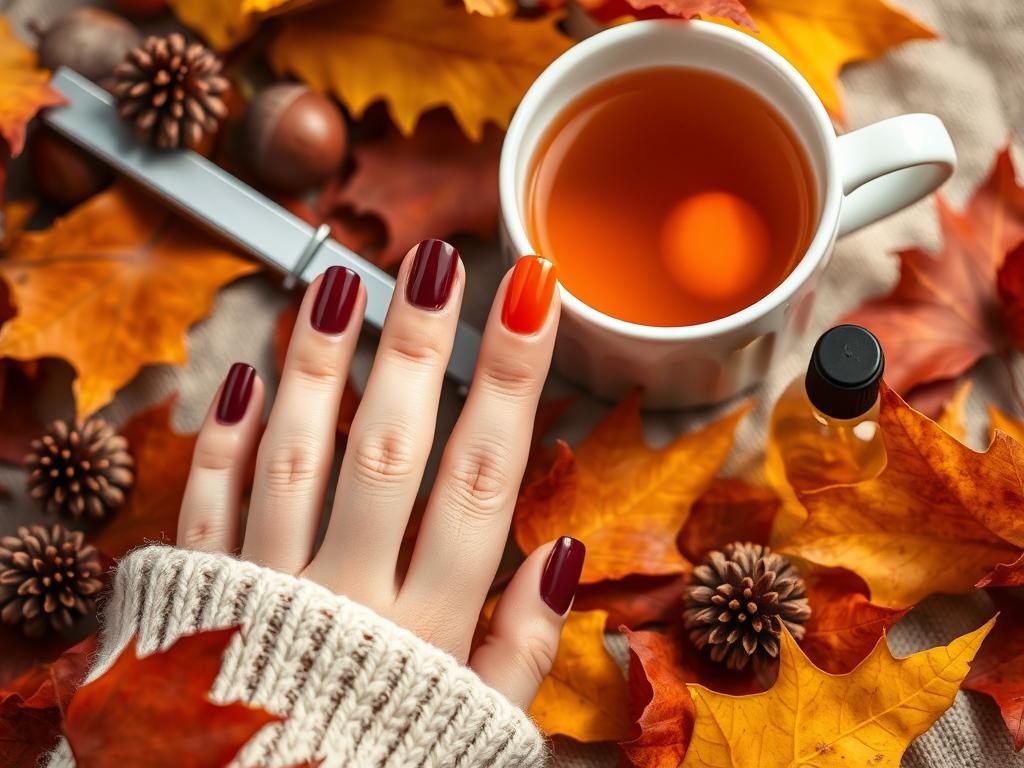 Autumn nail care