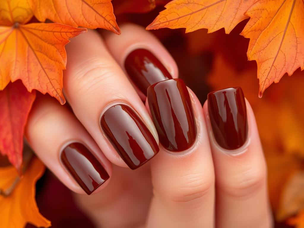 brown nail polish