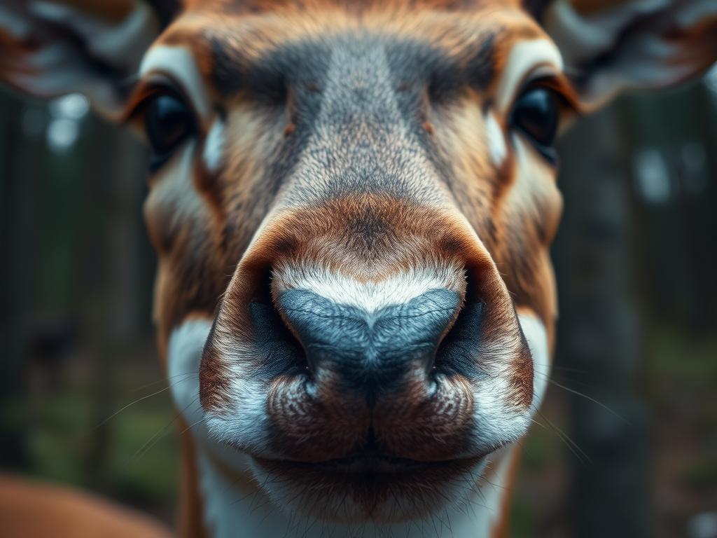 deer nose makeup