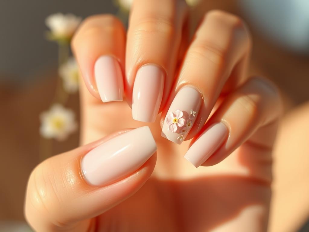 natural summer nails