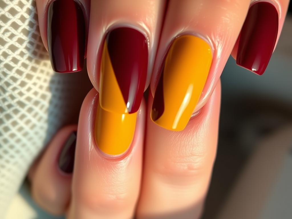 two-tone nails